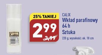 ALDI Wkład parafinowy do znicza 64h calix oferta