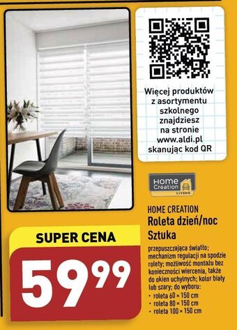 ALDI Roleta dzień-noc 100 x 150 cm home creation oferta