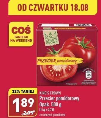 ALDI Przecier pomidorowy king's crown (aldi) oferta