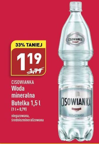 ALDI Woda niegazowana cisowianka oferta