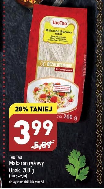 ALDI Makaron ryżowy nitka tao oferta