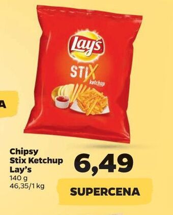 Netto Chipsy ketchupowe lay's stix oferta