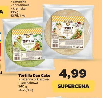 Netto Tortilla wraps szpinak dan cake oferta