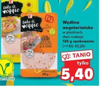 Kaufland Wędlina wegetariańska z pieprzem k-take it veggie oferta