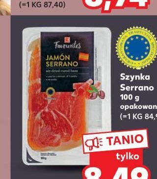 Kaufland Szynka serrano k-classic favourites oferta