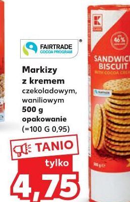 Kaufland Markizy z nadzieniem czekoladowym k-classic oferta