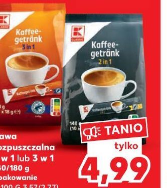 Kaufland Kawa 3 w 1 k-classic oferta