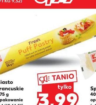 Kaufland Ciasto francuskie k-classic oferta