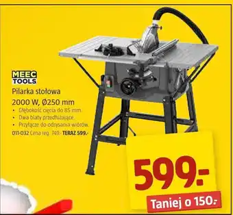 Jula Meec Tools Pilarka stołowa 2000 W śr. 250 mm oferta