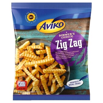 Auchan Aviko zig zag frytki karbowane 750 g oferta