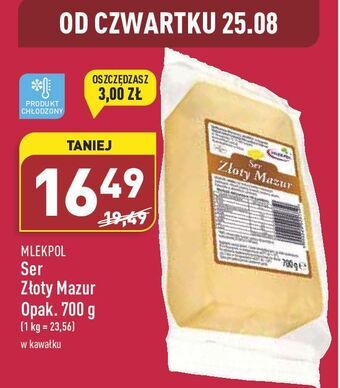 ALDI Ser złoty mazur mlekpol oferta
