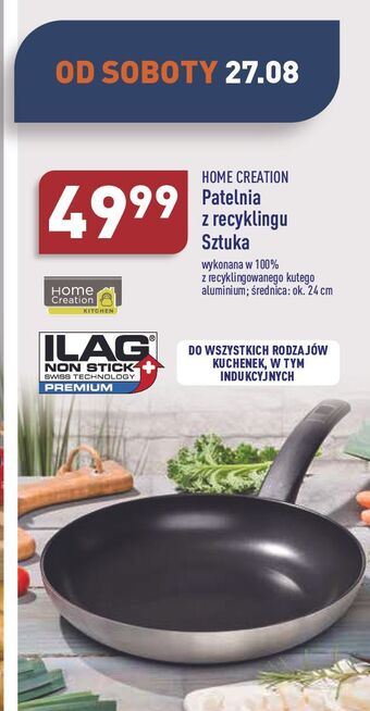 ALDI Patelnia 24 cm home creation oferta