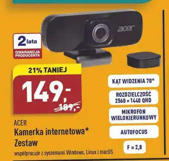 ALDI Kamera internetowa acer oferta