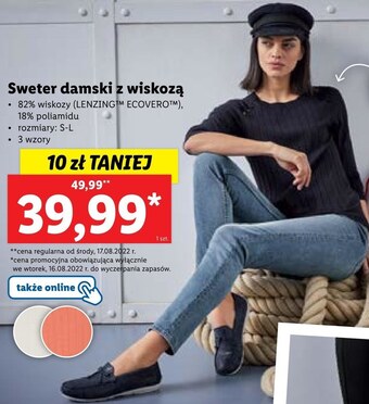Lidl Sweter damski esmara oferta