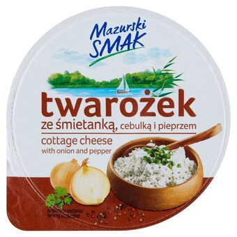 Selgros Mlekpol mazurski smak twarożek ze śmietanką cebulką i pieprzem 200 g oferta