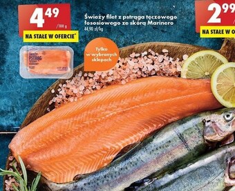 Biedronka Filet z pstrąga marinero oferta