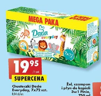 Biedronka Chusteczki rumianek i alantoina dada everyday oferta