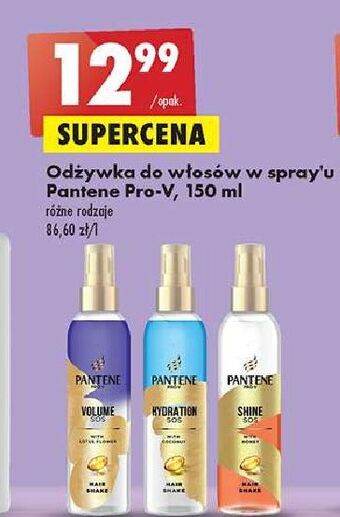 Biedronka Odżywka do włosów większa objętość pantene pro-v oferta