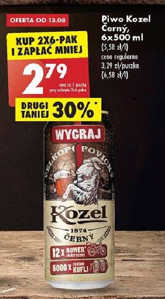 Biedronka Piwo kozel cerny oferta