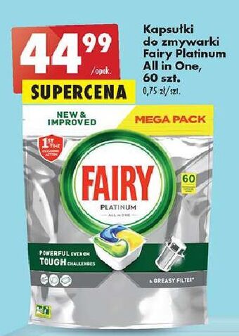 Biedronka Tabletki do zmywarek lemon fairy platinum oferta