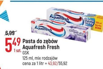 E.Leclerc Pasta do zębów aquafresh active white oferta
