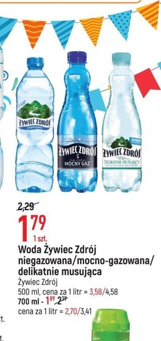 E.Leclerc Woda niegazowana żywiec zdrój oferta