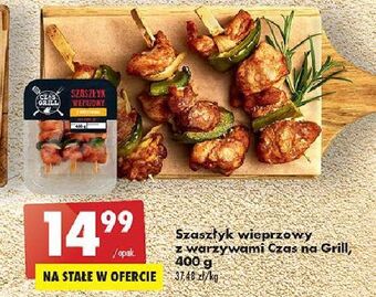 Biedronka Szaszłyk wieprzowy z warzywami czas na grill oferta