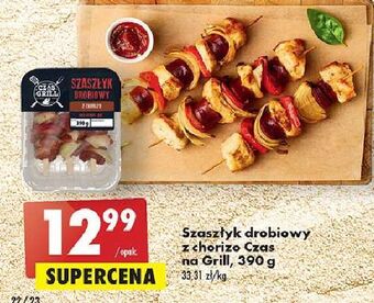 Biedronka Szaszłyk drobiowy z chorizo czas na grill oferta