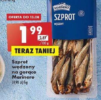 Biedronka Szprot wędzony na gorąco marinero oferta