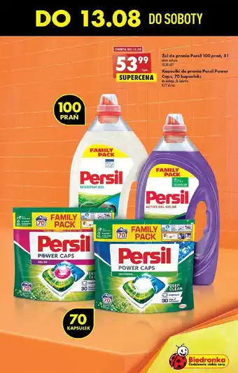 Biedronka Żel do prania deep clean persil color gel oferta