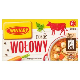 Winiary rosół wołowy 60 g (6 sztuk)