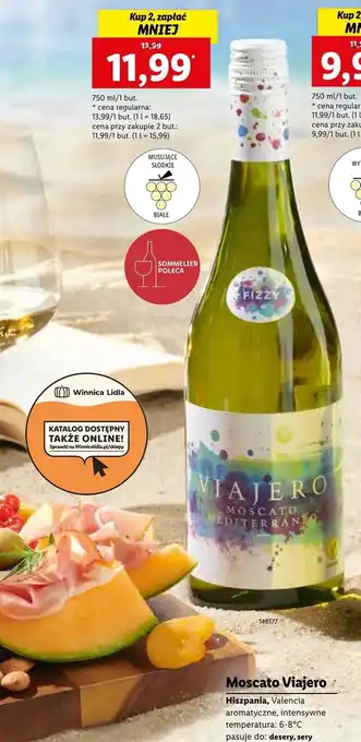 Lidl Viajero Moscato 750 ml oferta