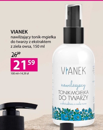 Vianek nawilżający tonik-mgiełka do twarzy 150 ml