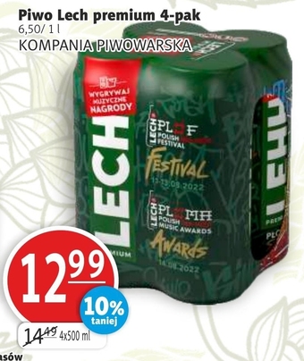Prim Market Lech premium piwo jasne 4 x 500 ml oferta