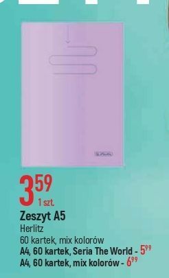 E.Leclerc Zeszyt a5/60 k. herlitz oferta