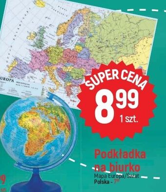E.Leclerc Podkładka na biurko mapa świata oferta