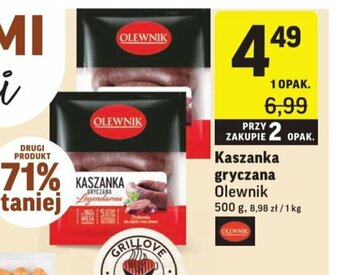 Intermarche Kaszanka gryczana 500g oferta