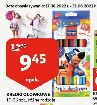 Auchan Kredki dwustronne 24 kolory moje bambino oferta