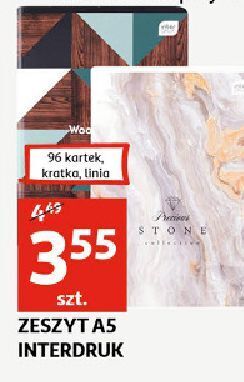 Auchan Zeszyt a5 96 kartek linia interdruk oferta