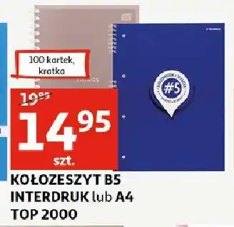 Auchan Kołozeszyt a4 100 kartek top-2000 oferta