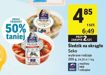 Intermarche Śledzik na okrągło Seko 200g oferta