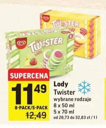 Intermarche Lody Twister 8x50ml/5x70ml oferta