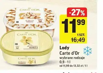 Intermarche Lody CARTE D'OR 900 - 1000ml oferta