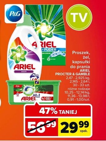 Ariel Proszek, żel, kapsułki do prania