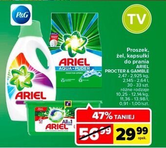 Ariel Proszek, żel, kapsułki do prania