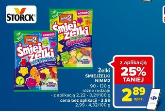 Carrefour Storck Żelki Śmiejżelki Nimm2 90-130 g oferta