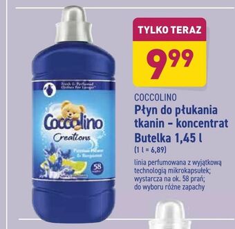 ALDI Płyn do płukania tkanin - koncentrat Butelka 1,45 l oferta