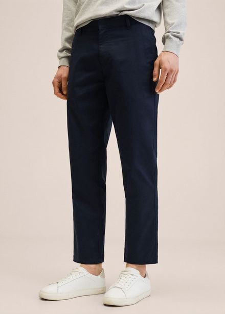 MANGO Bawełniane spodnie chinos oferta