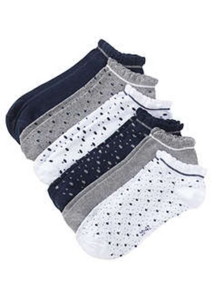 BonPrix Skarpetki do sneakersów z ozdobnie pofalowanym brzegiem (6 par) oferta
