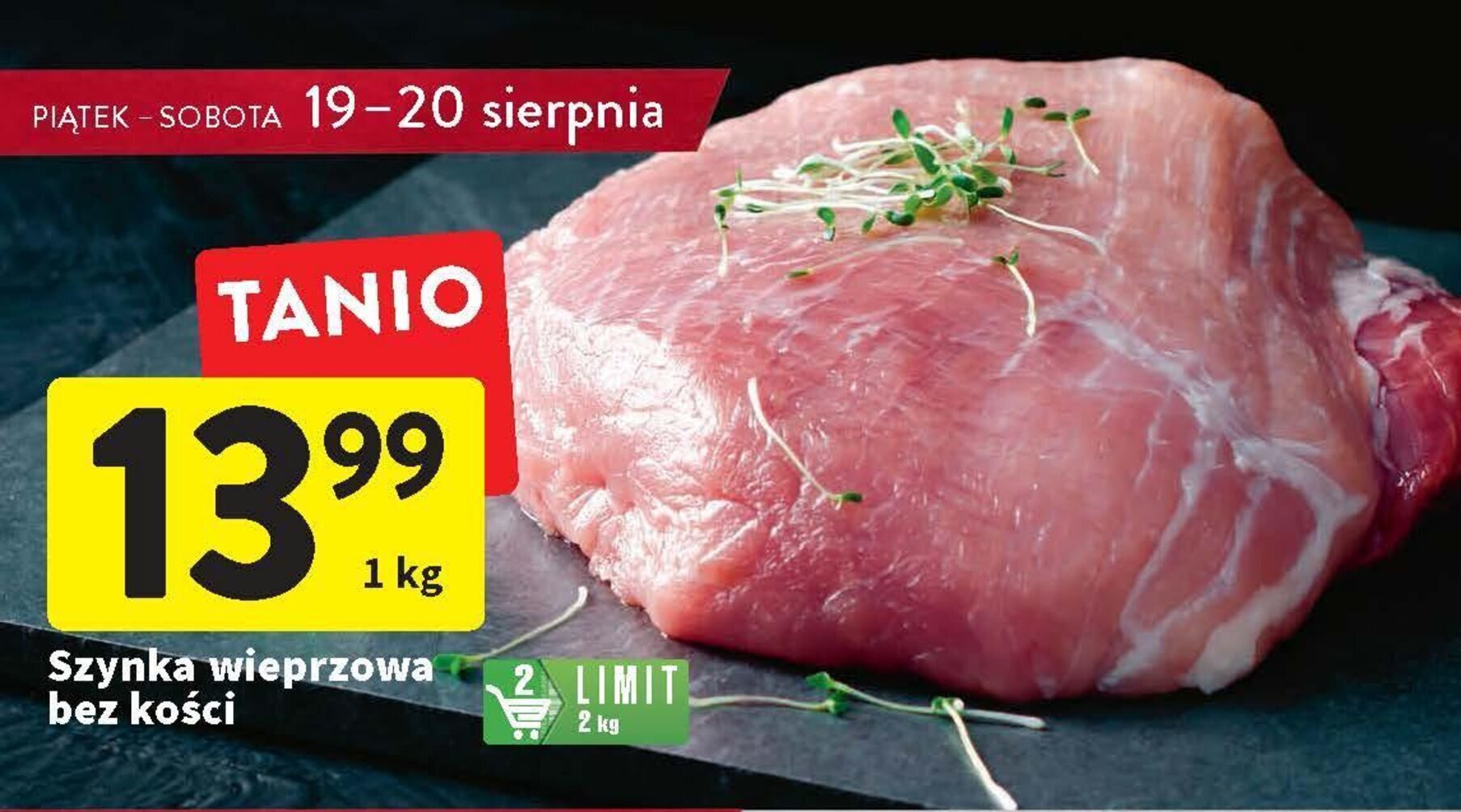 Intermarche Szynka wieprzowa bez kości 1 kg oferta